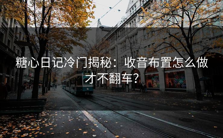 糖心日记冷门揭秘：收音布置怎么做才不翻车？