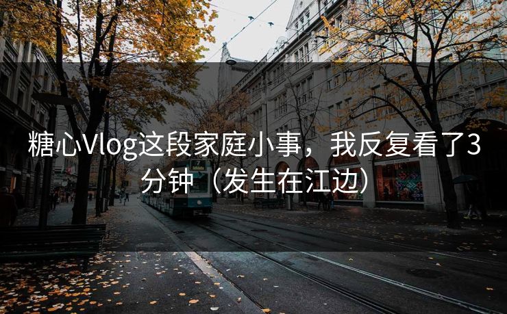 糖心Vlog这段家庭小事，我反复看了3分钟（发生在江边）